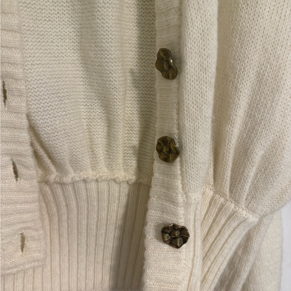FARM Rio Cream Button-Up Cardigan - Picture 4 of 5